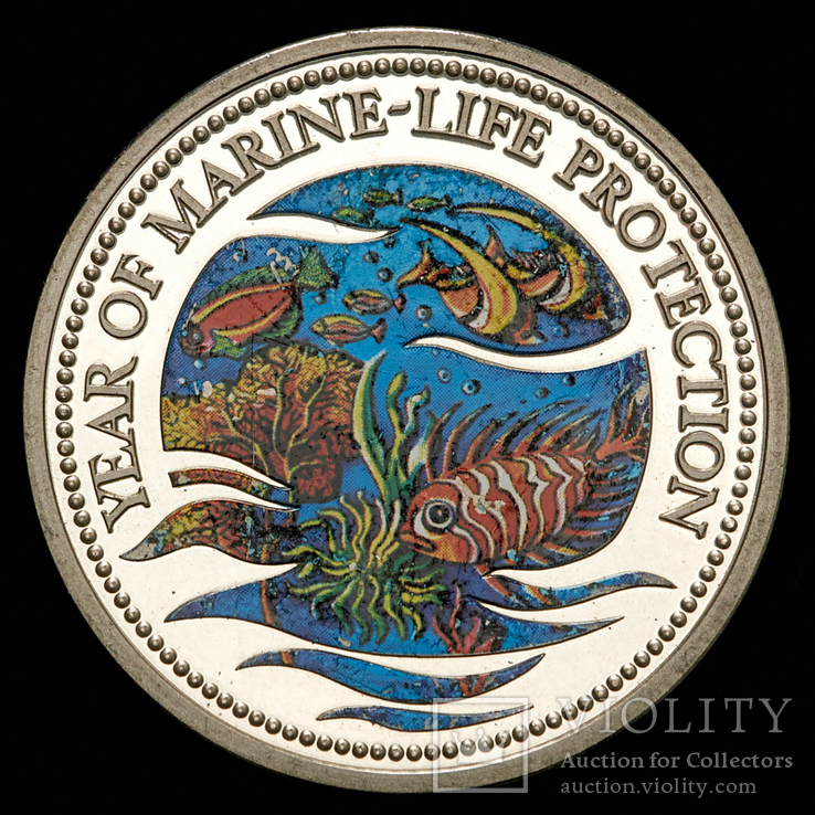 Палау 1 доллар, 1992 Год защиты морской жизни
