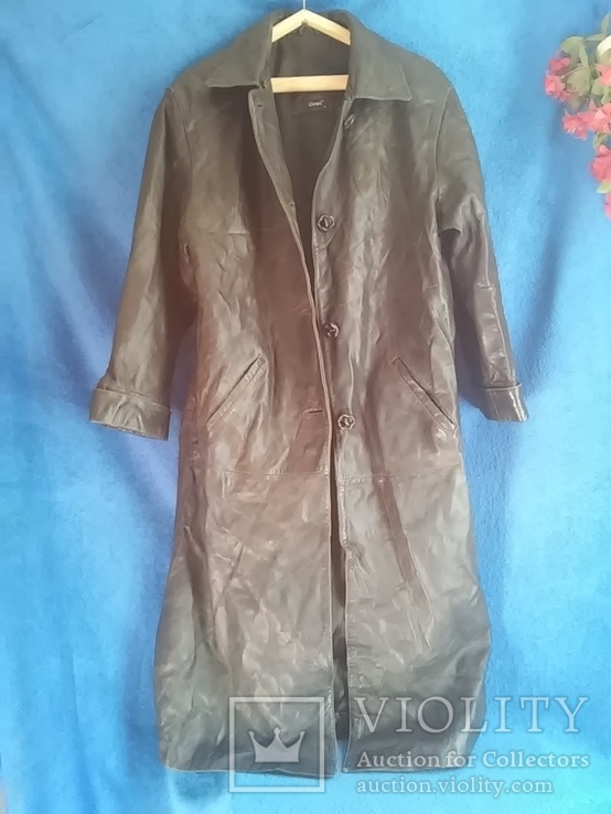 Женское пальто: Gianni натуральная мягкая кожа XL-длинна 118 см, фото №2
