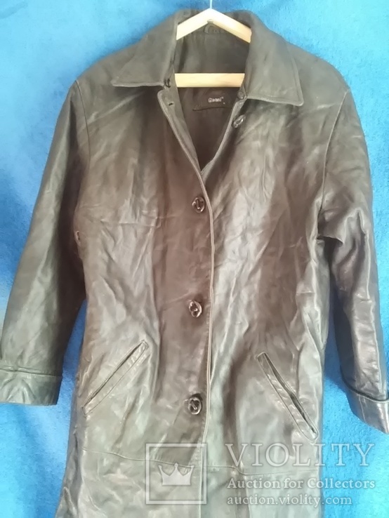 Женское пальто: Gianni натуральная мягкая кожа XL-длинна 118 см, фото №3