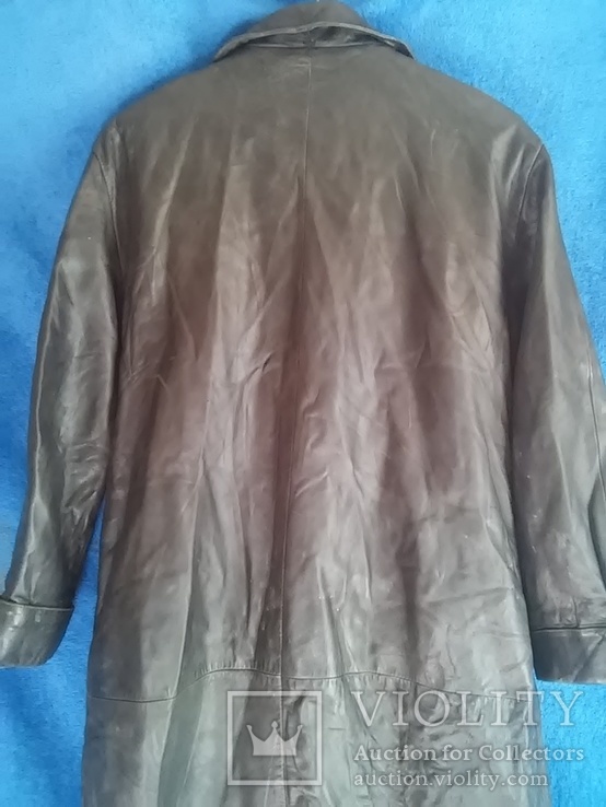 Женское пальто: Gianni натуральная мягкая кожа XL-длинна 118 см, фото №7
