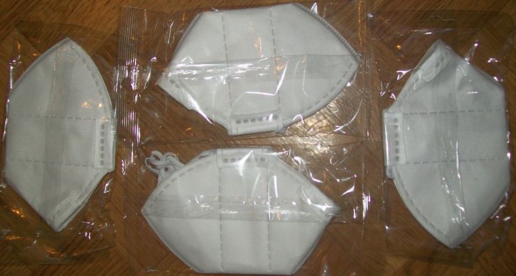 Полумаска фильтрующая (респиратор), 4 штуки. В упаковке., фото №4
