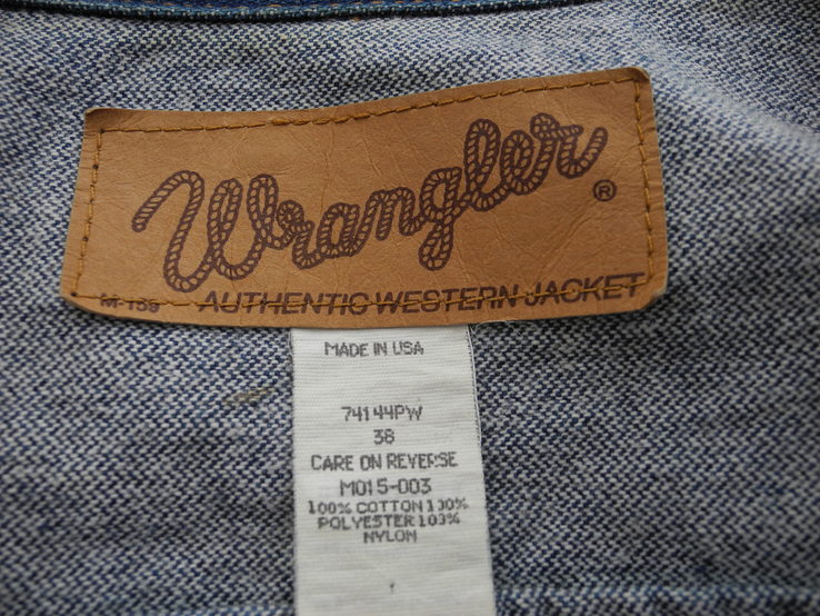 Куртка джинсовая Wrangler р. M ( Made in USA ) Сост Нового, photo number 4