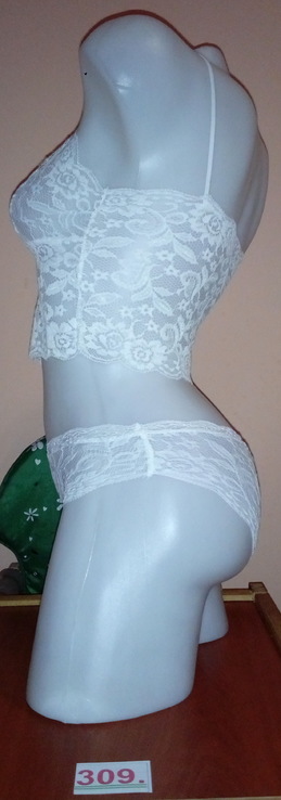 Арт. 309 Белый кружевной комплект – сексуальное и эротическое нижнее белье, photo number 6
