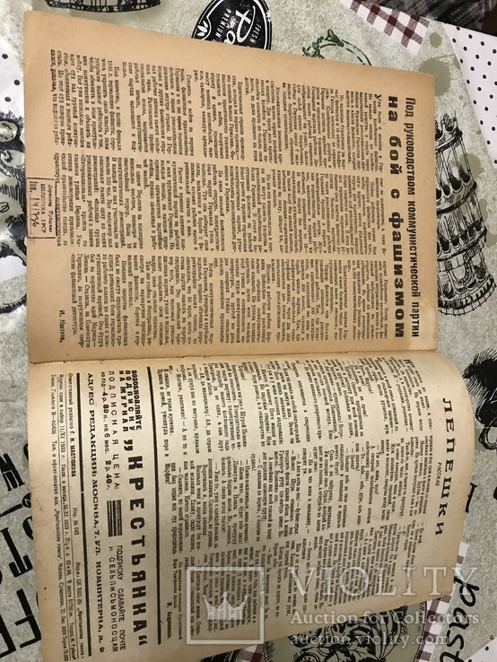 Авангард Крестьянка журнал 1933г 20 юбилейный 10лет, фото №6