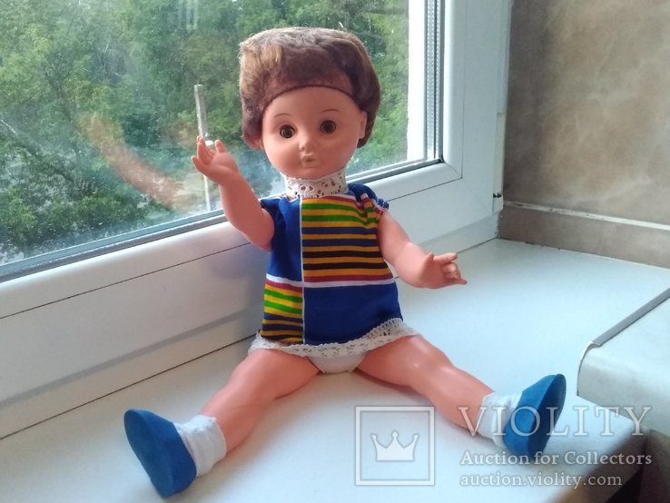 Кукла ГДР СССР 70-х годов новая с сеточкой на голове, фото №5