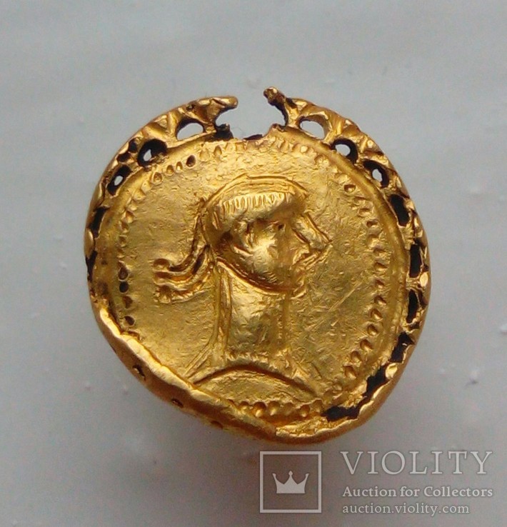 Золотий римський медальйон, фото №5