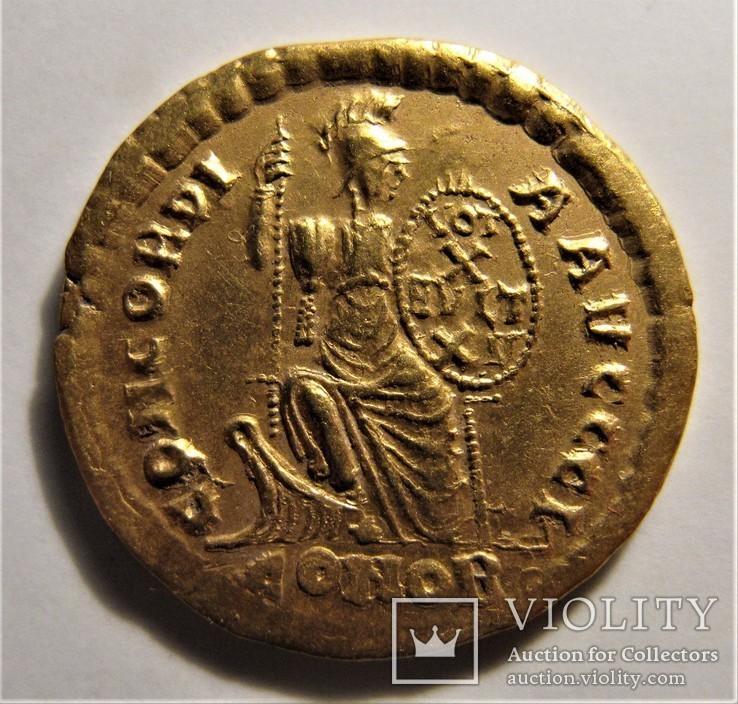  Феодосий I Великий, солид ,Римская империя ., фото №9