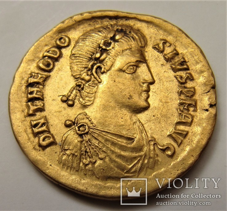  Феодосий I Великий, солид ,Римская империя ., фото №11
