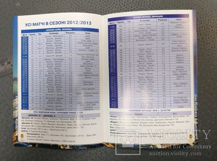 Программа Футбол УЕФА Лига Европы Динамо Киев - Бордо Франция 2013-2014, фото №10