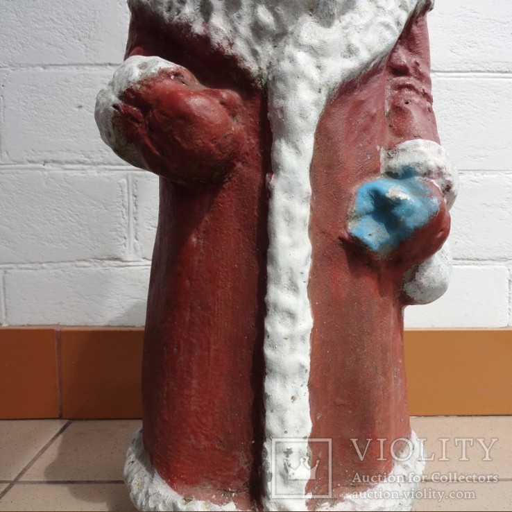 Дед Мороз 1955г. Гипс 48см.  4.3кг., фото №4