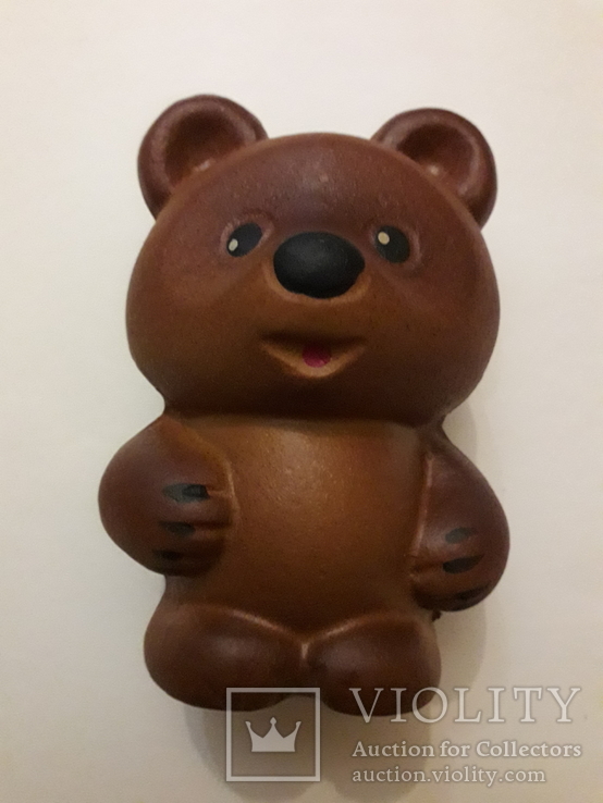 Резиновая игрушка-пищалка медведь