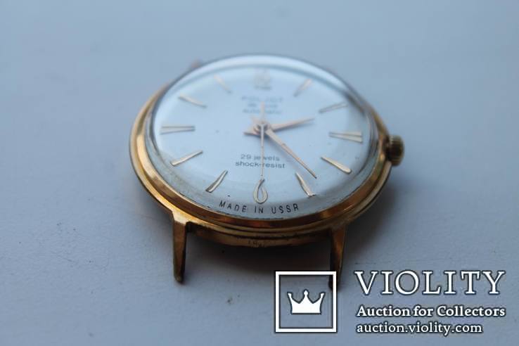 Часы Poljot de luxe, 1 МЧЗ, автоподзавод, 29 камней, AU20, фото №6
