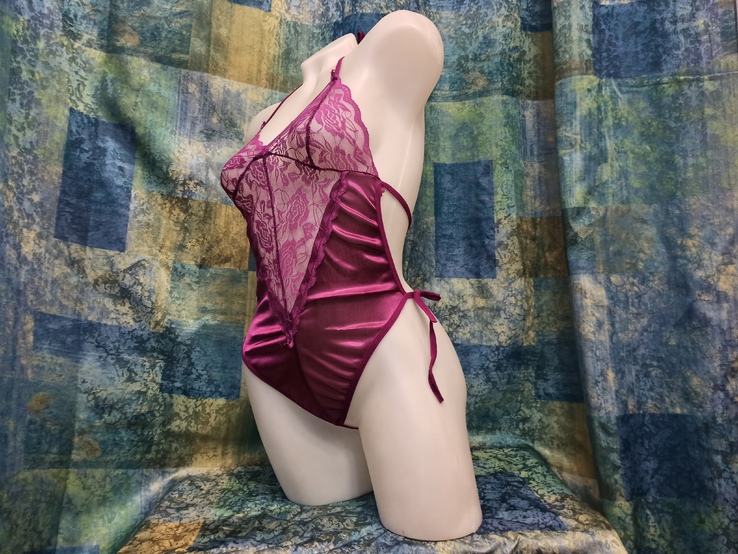 Арт. 037 Боди бодик фиолетового цвета – эротическое нижнее белье, фото №4