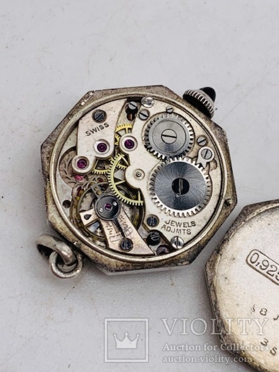 Часы-подвеска серебро. Начало ХХ века., фото №9