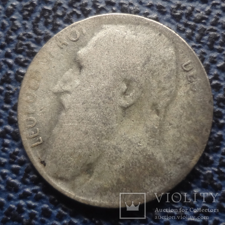50  сантим  1901  Бельгия  серебро   ($11.5.23)~, фото №4