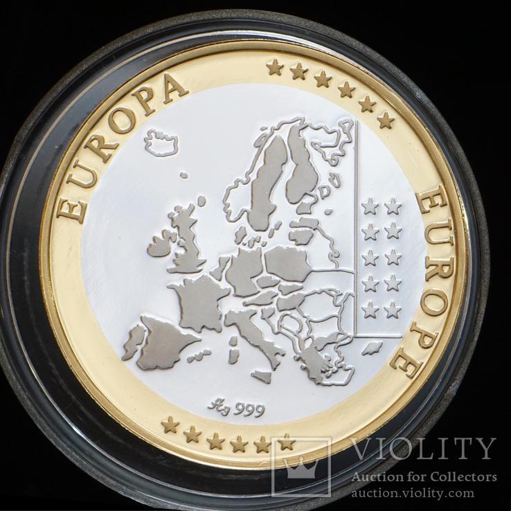 5 Евро Португалия, Европа Позолота, фото №3