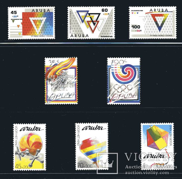 Аруба Aruba 1988 почтовые марки подборка MNH