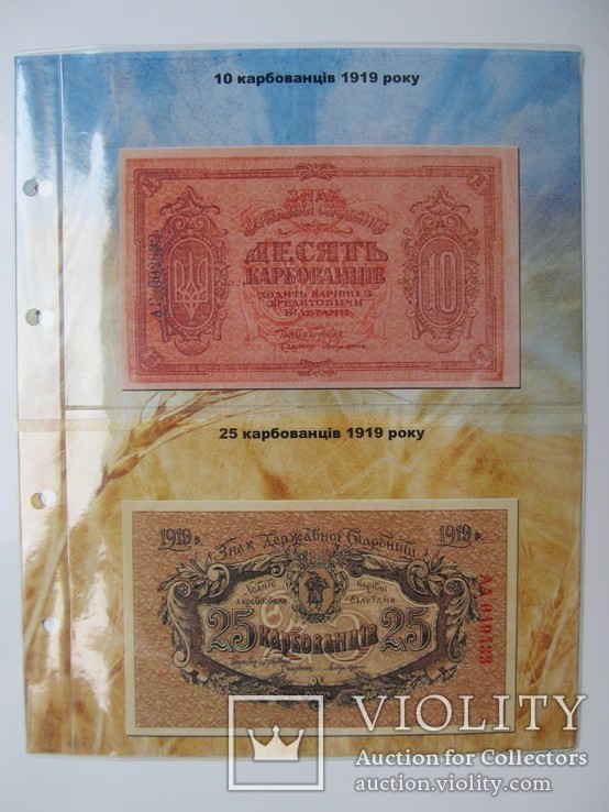 Альбом-каталог для обігових банкнот України 1917-1919рр., фото №11