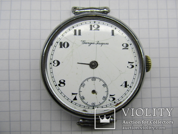 Часы наручные -  Georges Jacques №30478, диаметр 4,5 см., идут