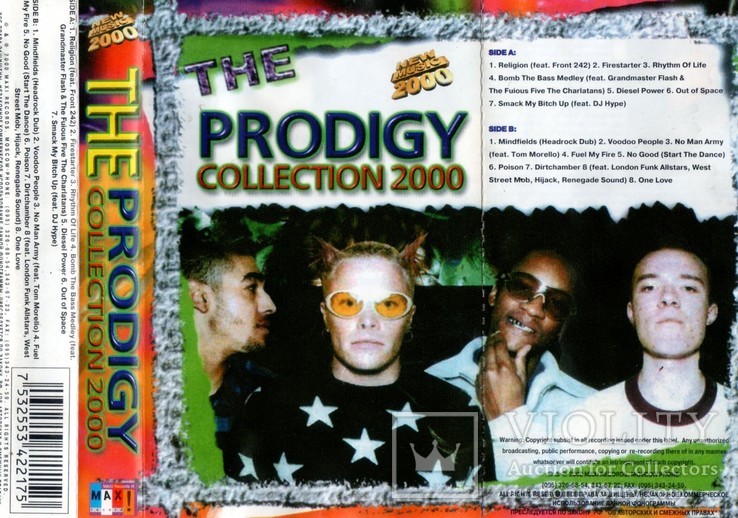 The Prodigy (Collection) 1992-99. (MC). Кассета. Max Records. Ukraine. Буклет, фото №8