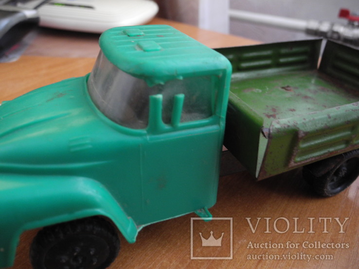 Игрушечный грузовик СССР, метал, пластмаса., фото №5
