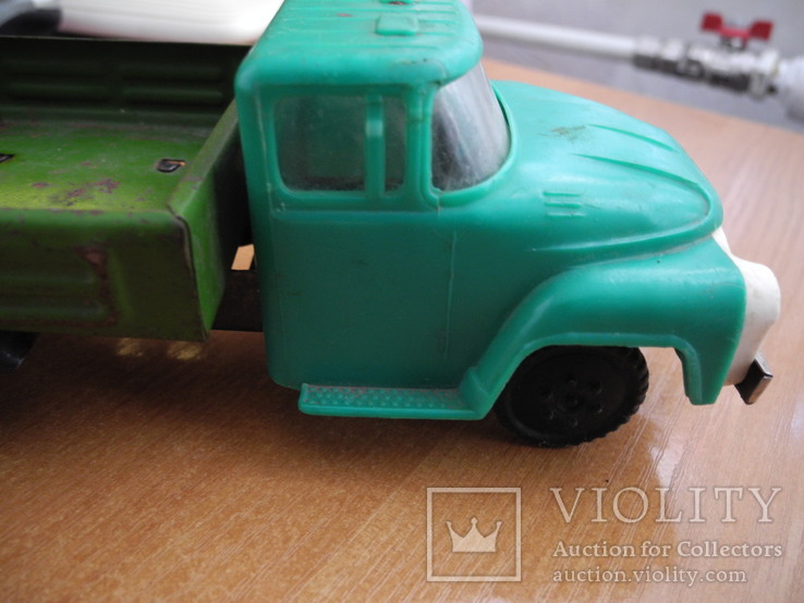 Игрушечный грузовик СССР, метал, пластмаса., фото №6