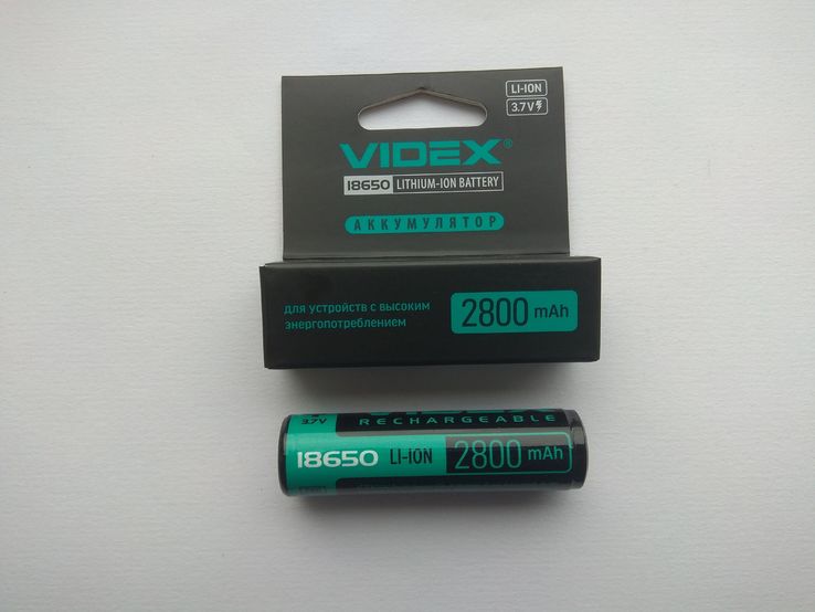 Аккумулятор Videx Li-Ion 18650 (С защитой) 2800mAh