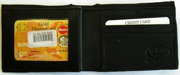 Портмоне Bi-Fold , бумажник . кошелек . Holboro . Genuine Leather /, фото №6