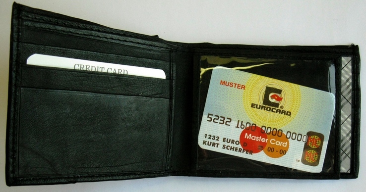 Портмоне Bi-Fold , бумажник . кошелек . Holboro . Genuine Leather /, фото №7