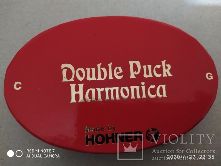 Губная гармошка Double Puck Harmonica "Hohner", фото №4