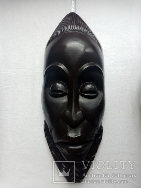 Африканские настенные маски. 43 и 46 см. ГДР. (Betrieb Leichtbau Bernsdorf), фото №4
