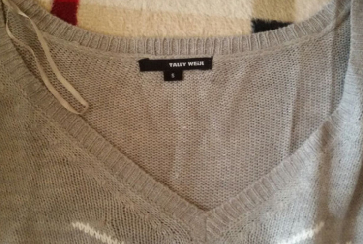 Симпатичный свитер с v образным вырезом tally weijl сток, photo number 8