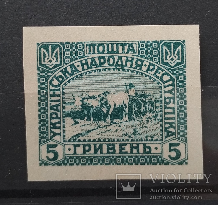 Україна, Унр 1920, Віденська серія, без зубцівка, 5 гривень, фото №2