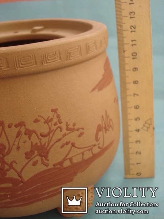 Исинская глина, керамический набор-подставка для заваривания чая, фото №12