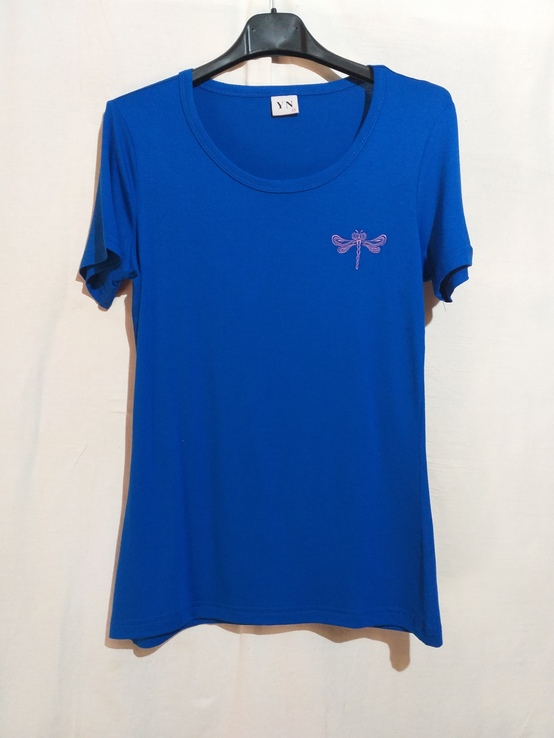 Базовая женская футболка YN. ХS . синяя., фото №6