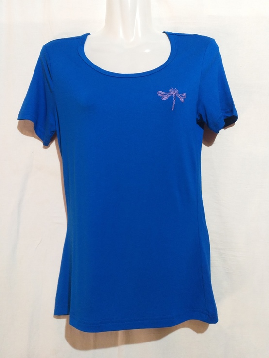 Базовая женская футболка YN. ХS синяя., фото №5