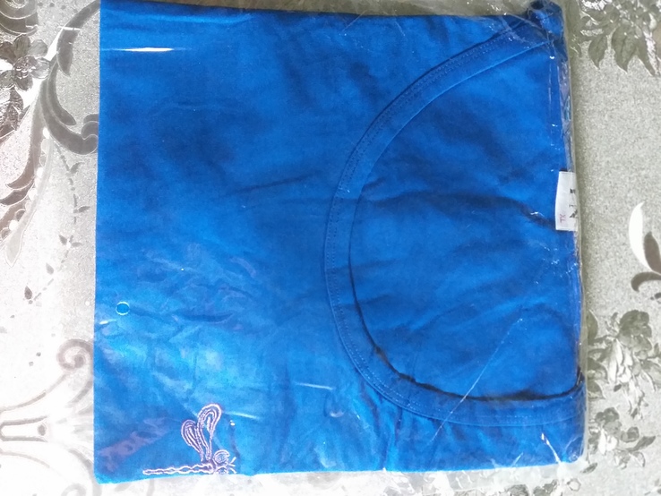 Базовая женская футболка YN. ХS синяя., фото №8