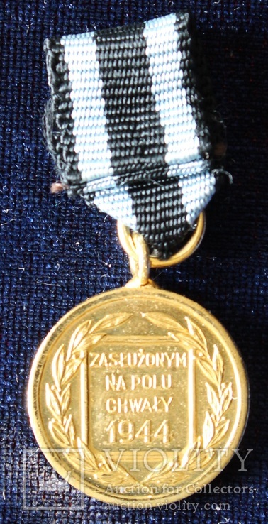 Польша. Медаль "Заслуженным на поле Славы". Миниатюра., фото №3