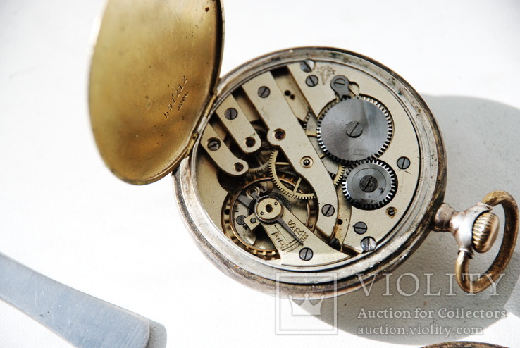 Старинные карманные  часы  ( серебро 800), фото №8