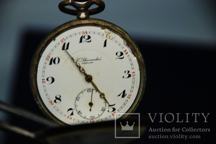 Старинные карманные  часы  ( серебро 800), фото №13