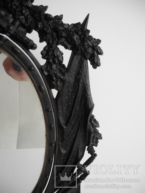 Большое чугунное зеркало . Германия 19 век ( Клеймо ), фото №9