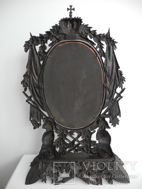 Большое чугунное зеркало . Германия 19 век ( Клеймо ), фото №11
