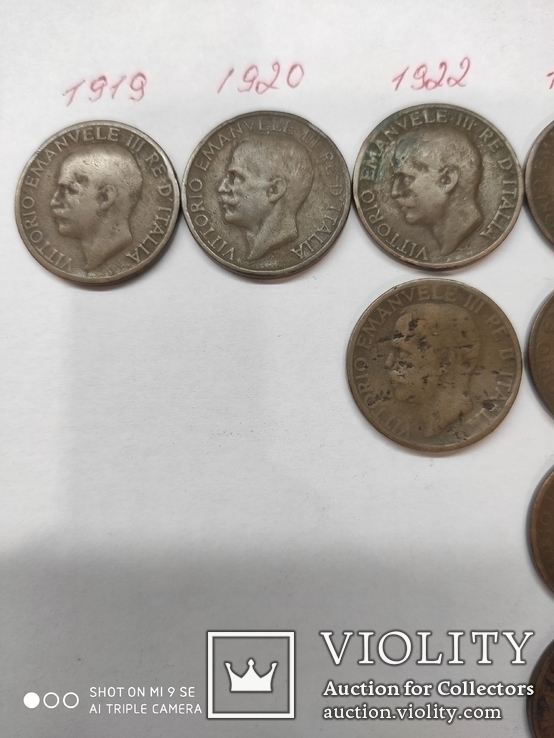 10 чентезимо 1919 інші 17 монет в бонус. Надзвичайно Рідкісна монета, фото №9