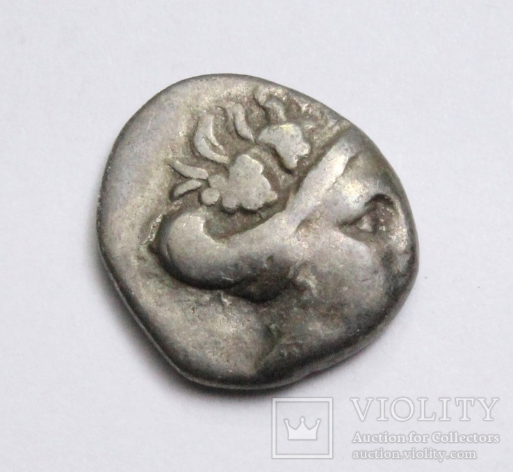 Острів Евбея, м.Гістіея (Ореос), срібний тетробол, ІІІ-ІІ ст. до н.е., фото №6