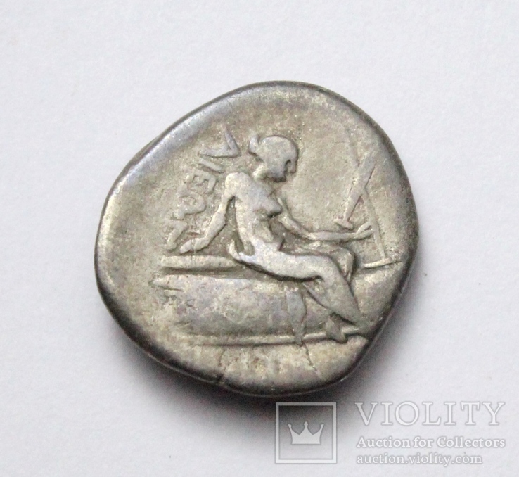Острів Евбея, м.Гістіея (Ореос), срібний тетробол, ІІІ-ІІ ст. до н.е., фото №9
