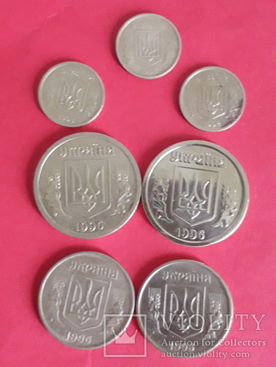 Монети України 1992,1995,1996 року., фото №6