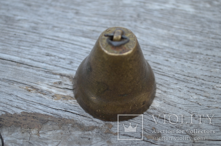 Старинный античный бронзовый колокол Колокольчик СССР, фото №8