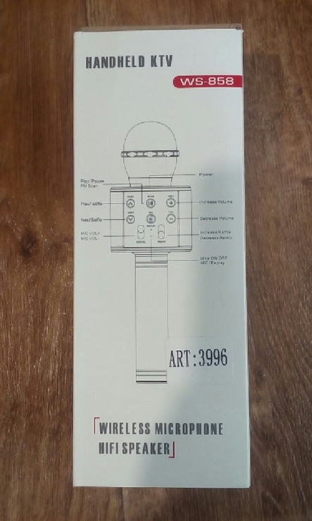 Беспроводной Bluetooth Караоке микрофон WS-858, фото №8