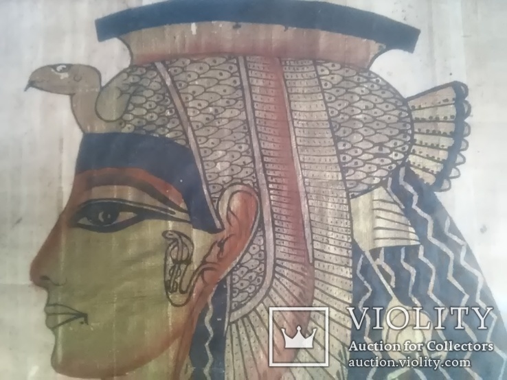 Папирус из Египта в металлической рамке 30Х40 см, фото №12