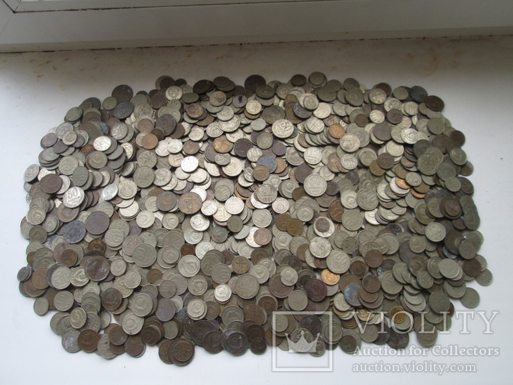Монеты СССР 1961 - 1991 около 4 кг., фото №2